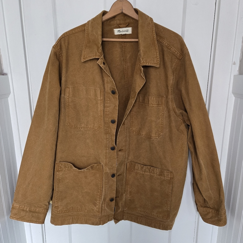 Madewell Mens Garment-Dyed Canvas Chore Jacket Size XXL Workwear Utility Western - Picture 5 of 16